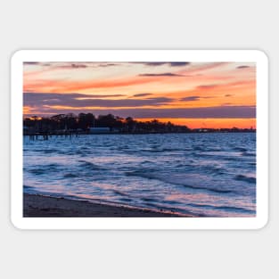 Sunset On Water Sticker